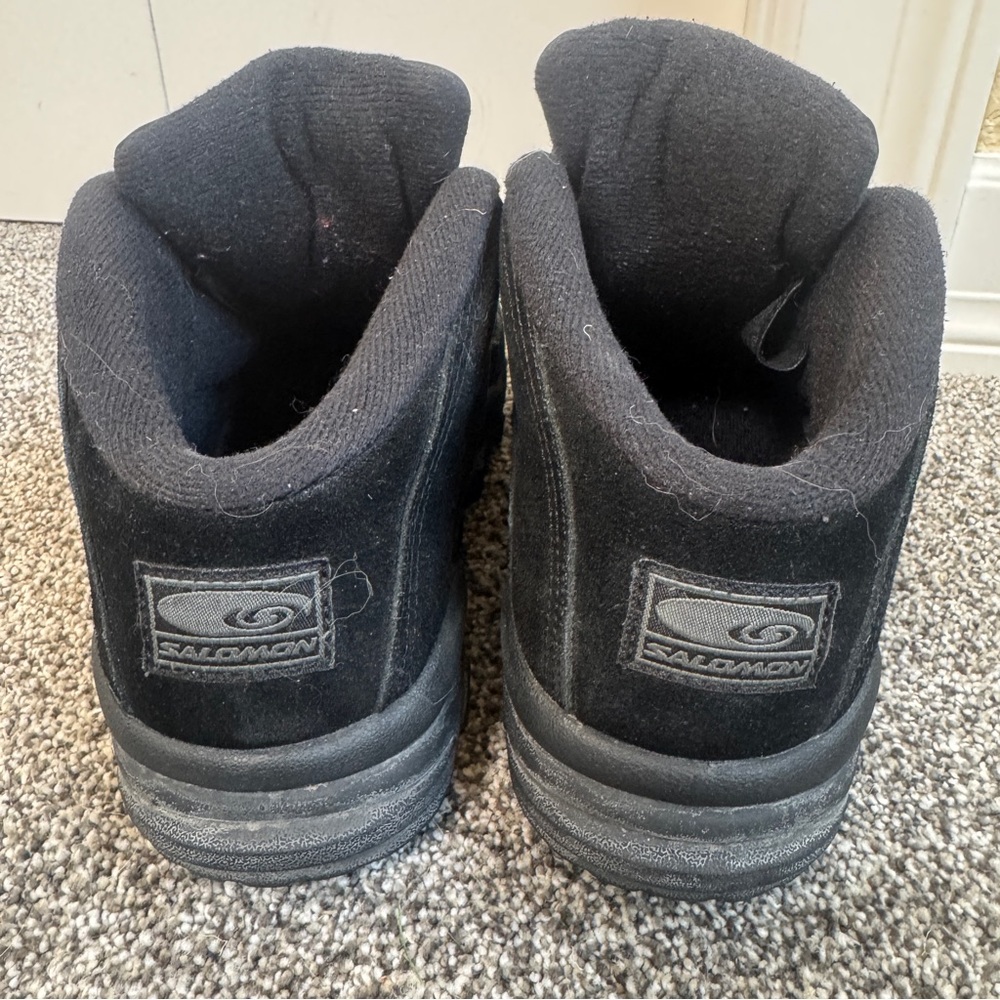 Vintage Salomon Sieve Hiking Shoes Men’s 8 Black Trail Sneakers Toggle Lace EU40 - Picture 3 of 9